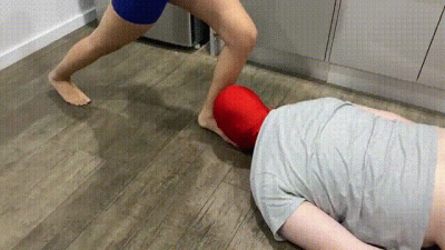 Sweaty Workout Session With Gym Slave