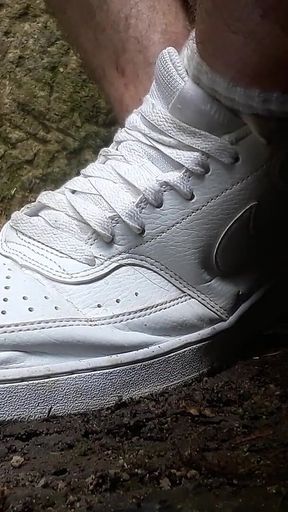 My Nike White Shoes and Socks