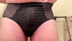 Stroking in teenagers black panty