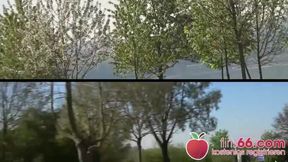Samantha Kiss Enjoys a Wild Outdoor Encounter at the Lake with POV Action