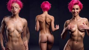 pink a cop size showing off - stephaniep