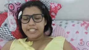 18 year old brunette big saggy tits from New York United States fucking her stepbrother's big dick toto qui