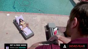 DEVILS FILM - Busty Bombshell Gets Horny After Being Fucked By A Remote-Controlled Vibrator