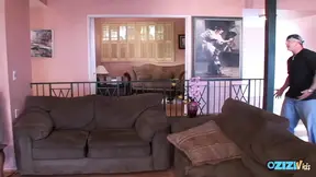 Hardcore anal pounding and double penetration are what this brunette likes to do after work
