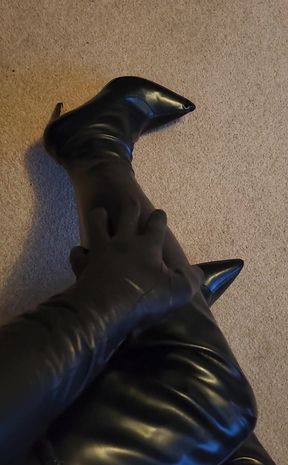 Leather Boot and amp. Glove fetish