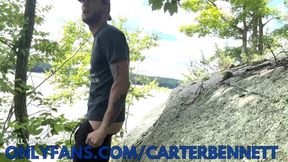 Runner gets huge cock wrecked out in the woods