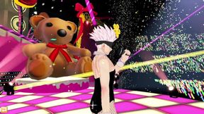 Gojo's bunny suit dance ruined my hole raw gay anime filth