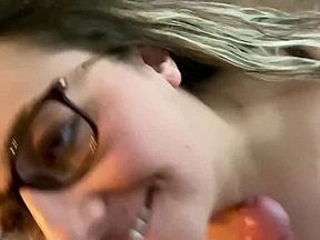 Wife blows tinder dates cock