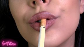 Smoking and tongue fetish ~ Sweet Maria