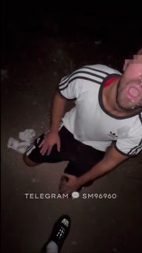 MASTER - SLAVE gay cruising polish - spanish cumshot  stinky smelly socks feet foot worship public