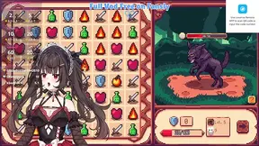 Vtuber gets teased with her vibrator while playing hentai games until she jizzes
