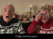 Two sick grandpa blowjob anal fucking treatment from young hot nurse