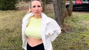 German amateur with big ass gets analed in public