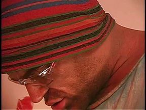 Two gays have butt sex in living room