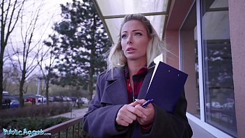 Public Agent Blonde Ozzie Isabelle Deltore fucks to save the bush