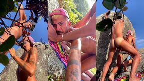 comigo nao tem hora pra fuder,sempre com tesao,ate no morro da praia - edicao de novo angulo - foda completa