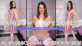 1313 Rainbow Stripes Dress PhotoVideoShoot