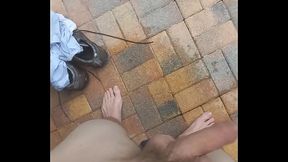 BIG COCK SWANGING POOL SIDE!!