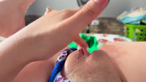 I like to masturbate by the window in the morning while passersby