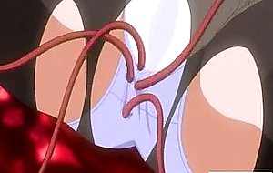 Blonde hentai girl fucked by tentacles