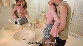 Tinder Chick Takes Bathroom Bang on First Meet