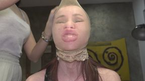 Face Squashing with socks