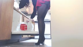 Slutting it up in the kitchen
