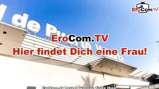 German Tourist MILF pick up into red dessous at EroCom