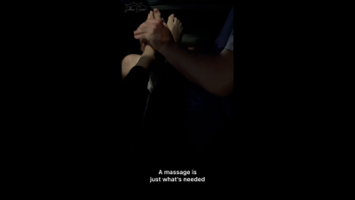Late Night Foot Massage in the Car