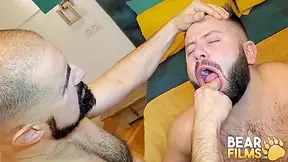 Bald Bear Raw Fucks Cub After Deepthroat - Leo Grin
