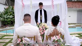Cheating Bride Fucks the Priest on Her Wedding Day- Mariana Martix