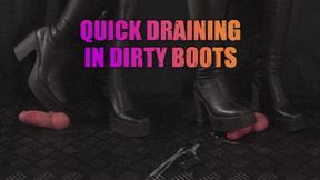 Quick Draining in Dirty LaModa Boots (Close Version) - TamyStarly - Cock Balls Crush Trample, Shoejob, Bootjob, CBT, Ballbusting, Trampling, Stomping