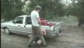 Throbbing Cock Deepthroat Outdoors - Bulging Throat and Ass Licking Frenzy