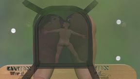 GIANTESS FARTING AND CRUSHING LITTLE SLAVES IN BURGER BAR ( 720P )