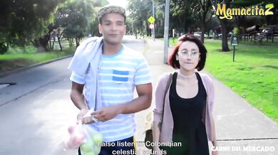 Nerdy Petite Colombiana Picked Up And Fucked Hard By Big Cock