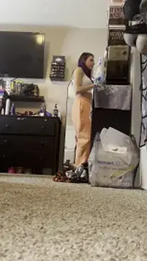 Foot Fetish POV: Slim Tattooed Adult Teases in Casual Clothing