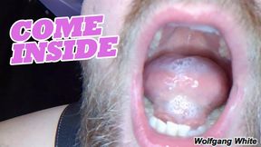 BIG BELLY LEATHER BEAR VORES YOU FOR 10 MINUTES STRAIGHT - Up Close Mouth Action And Belly Play - Wolfgang White Vore