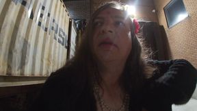 Horny old CD sissy is manwhoring at the truck stop hopes to get lucky