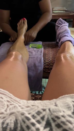 Oiled Foot Massage by Thai Women