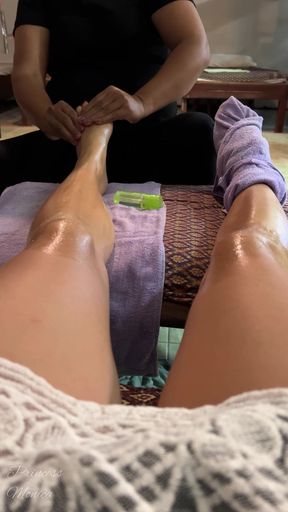 Oiled Foot Massage by Thai Women