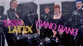 SISSY LATEX RUBBER GANGBANG