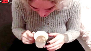Busty Milf Sucks Big Dick in POV Style - Huge Facial & Deepthroat Blowjob