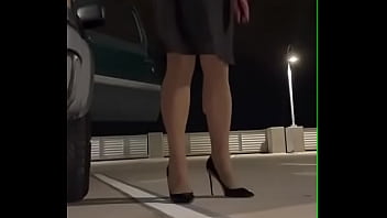 Crossdresser midnight adventure