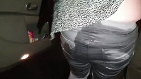5 Times a British Blonde Girl Pisses Her Grey Jeans Desperately Wetting Compilation