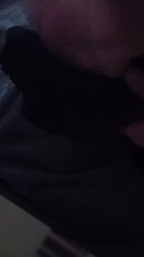 Thick Cum Shot in My Friends Black Push up Bra