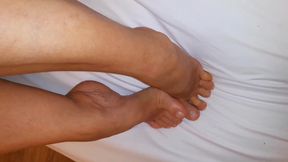 Amateur Blonde Wife Selena Enjoys Foot Worship