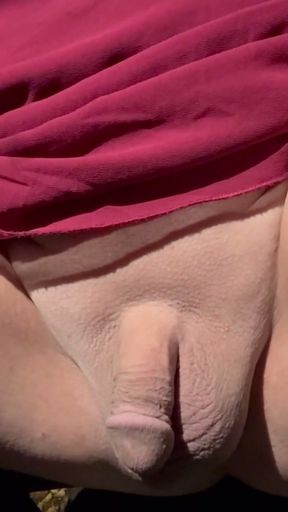 Sissy peeing in public   Clip 1