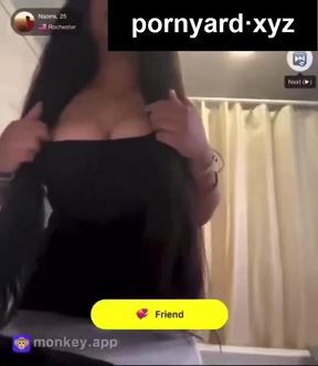 Webcam amateur gets a surprise reaction during homemade scene