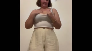 Your girlfriend shows you her outfit for the day, with nip slips