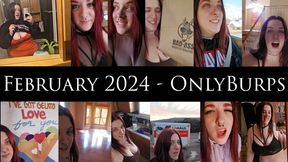 February 2024 - OnlyBurps Compilation - Short Belching Compilation Moving from California to Texas